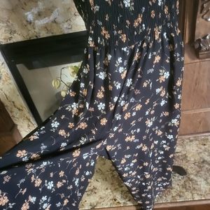 INSPIRED HEARTS Wide-leg jump suit Size: 3X, Floral Print